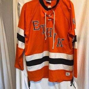Ethik Clothing Co. Orange Hockey Jersey – Streetwear Essential